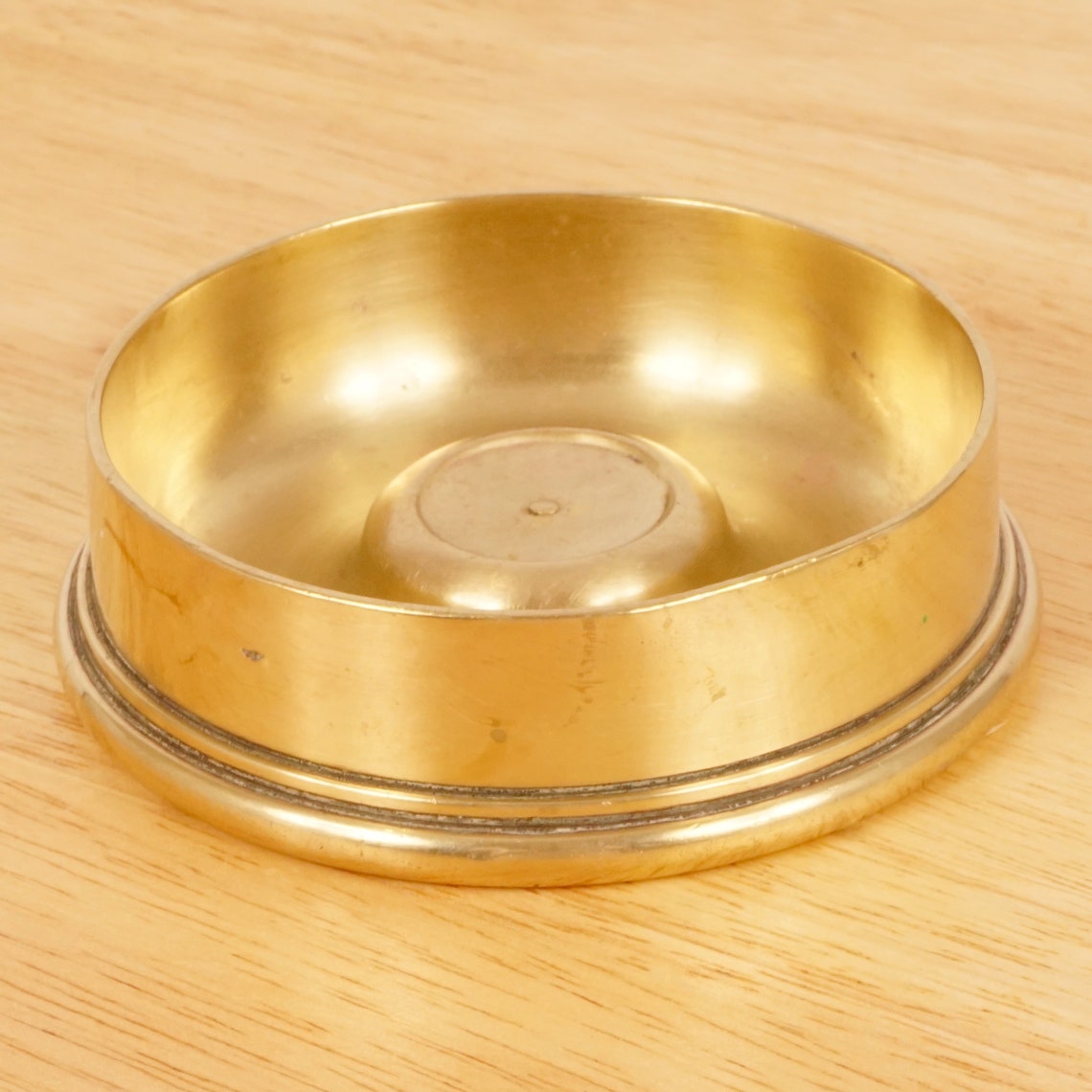 Heavy Ashtray Vintage solid brass Handmade Simple Etsy