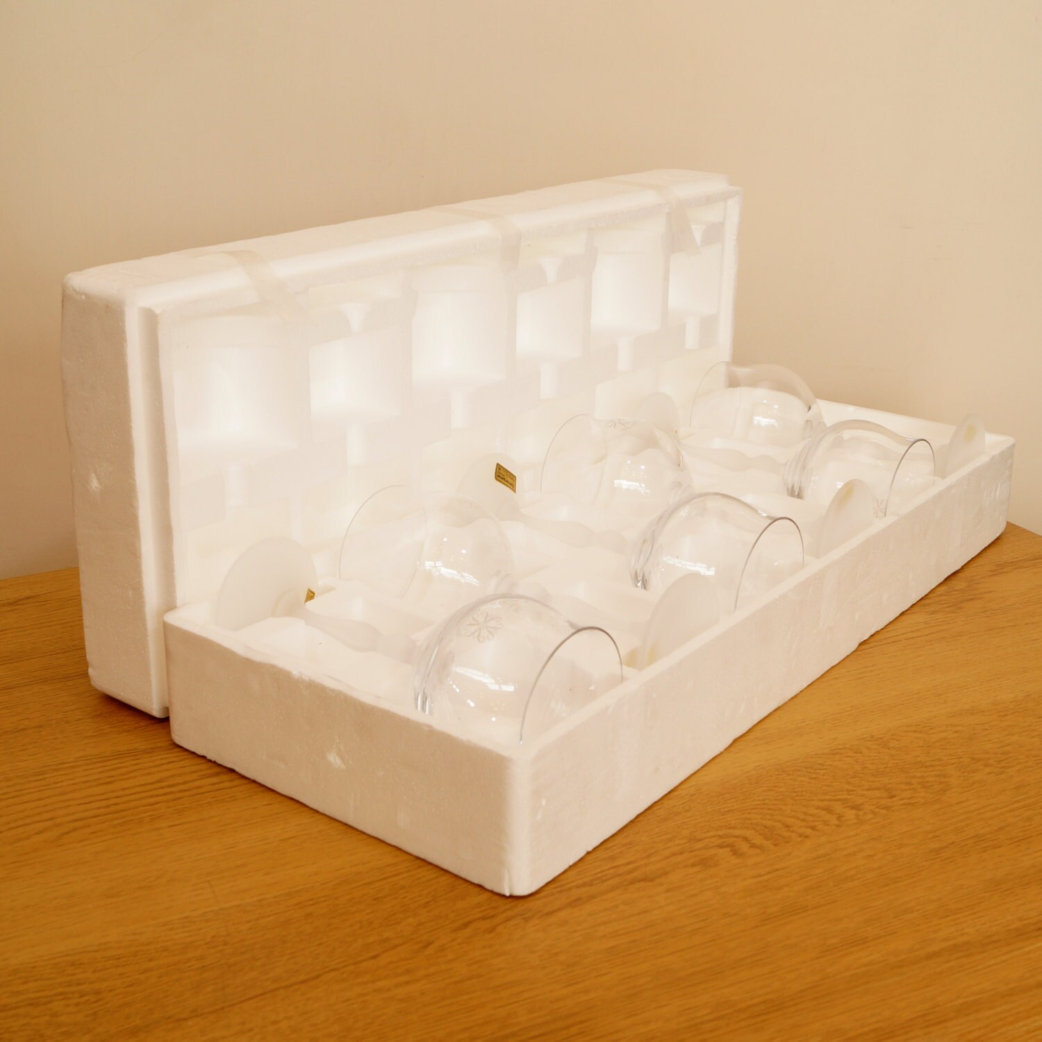 ヴィンテージ イン クリスタル グラス 6 個セット PbO 含有率 ブレイク