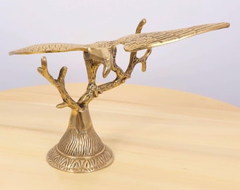 ヴィンテージ真鍮彫刻の鷲の彫刻、金属製鳥の彫刻 - 緑青 - Etsy 日本