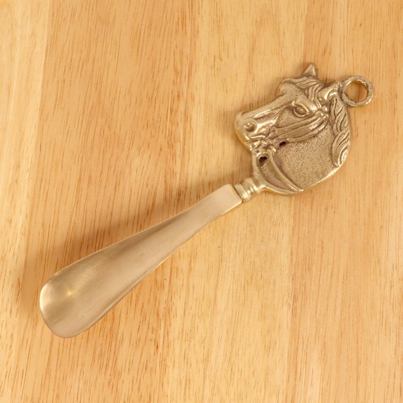 Elegant small shoehorn || horse design || Vintage… - image 1