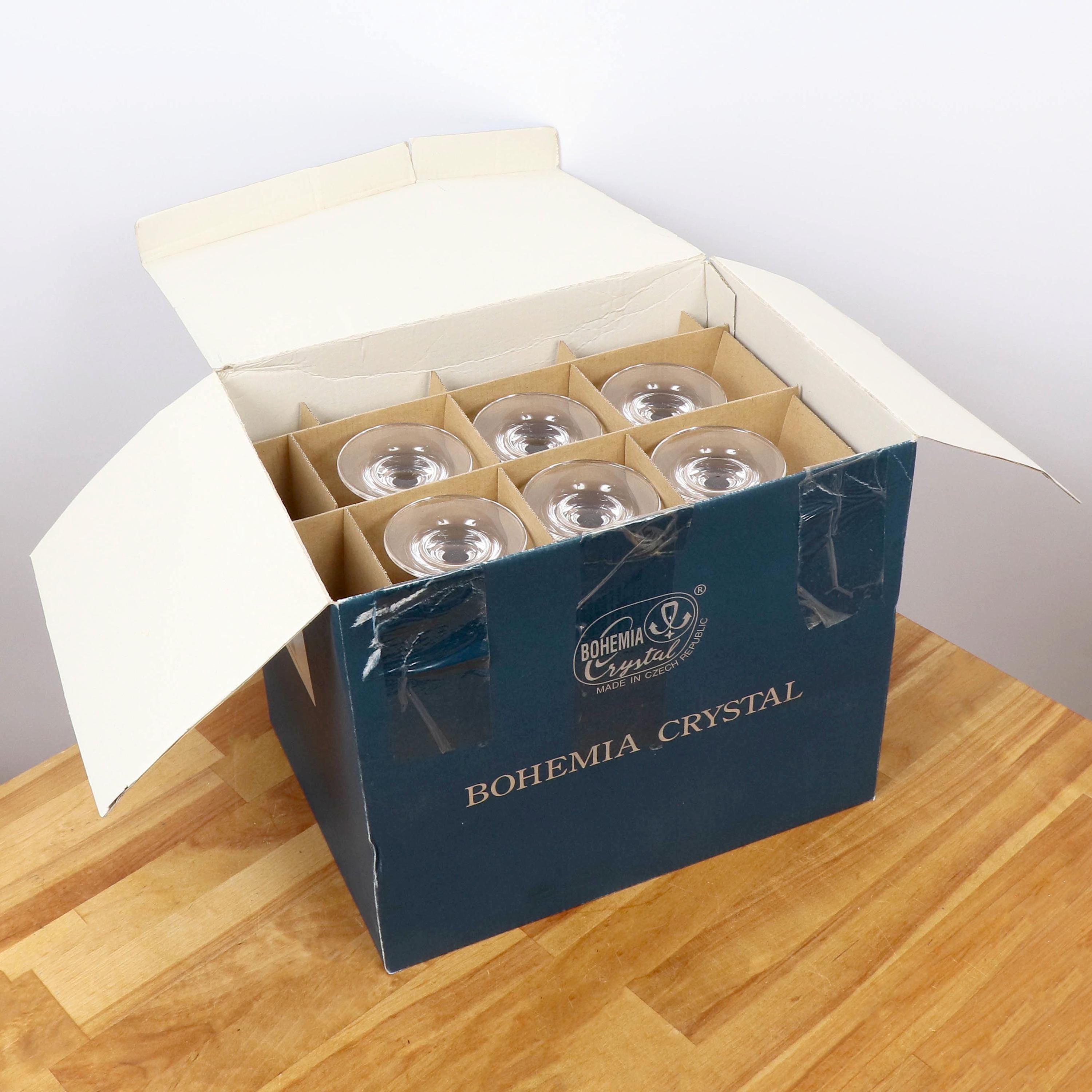 Bohemia Crystal Wine Glasses – Set of 6 – Made in Czech Republic