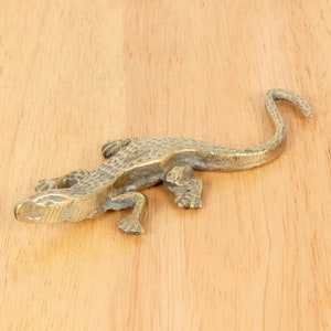 Lézard || figurine vintage || statue de reptile || petite sculpture vintage ||petite figurine faite à la main d'un lézard