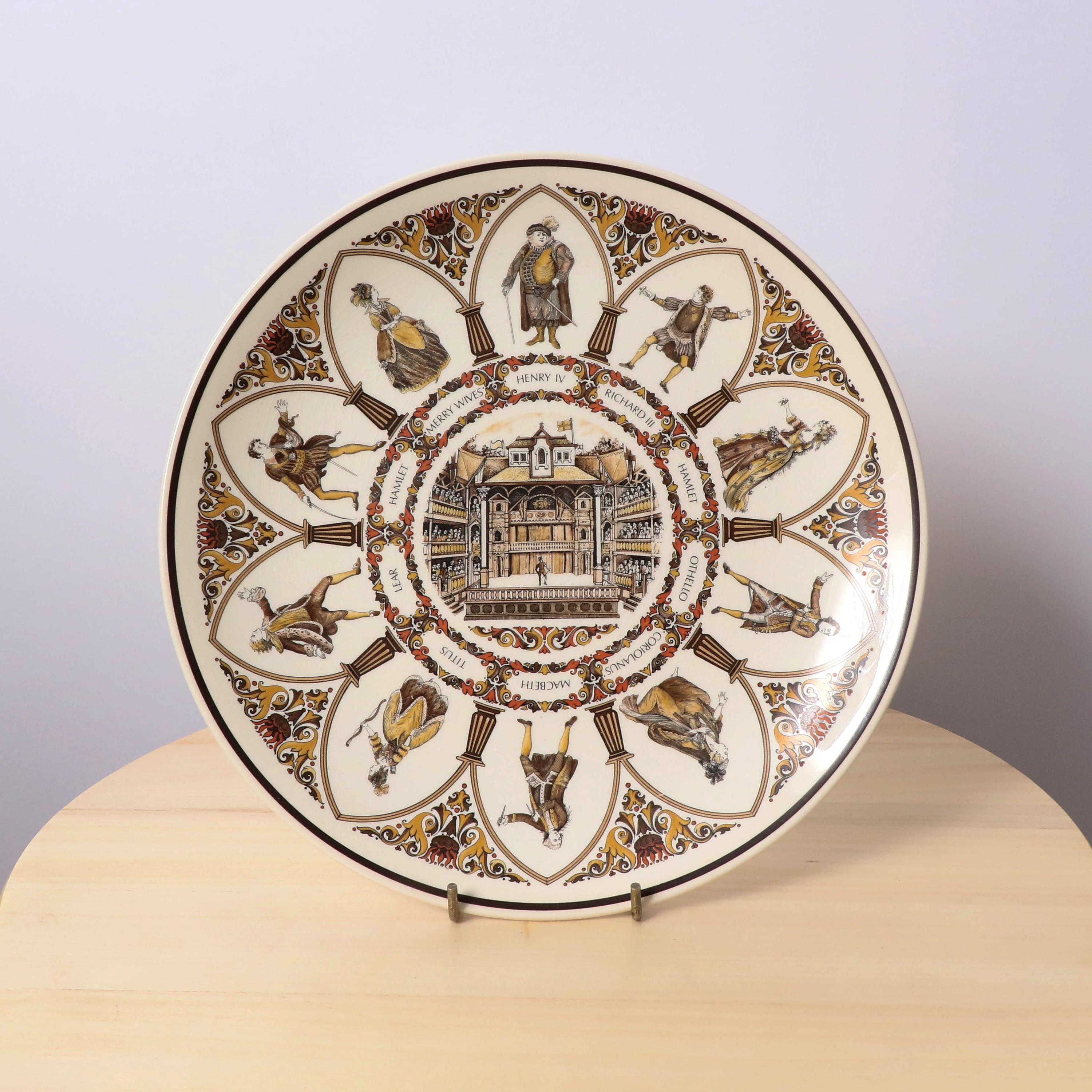 Vintage Wedgwood Shakespeare Plate – “all the World's a Stage