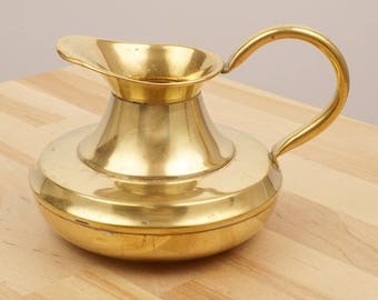 Weba Ware Jug / pitcher || Vintage solid brass || Weba Ware Made in England
