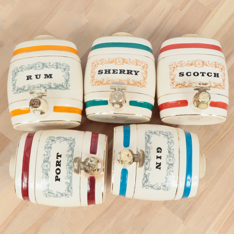 Gin Vintage Ceramic Porcelain Royal Victoria Wade Pottery England