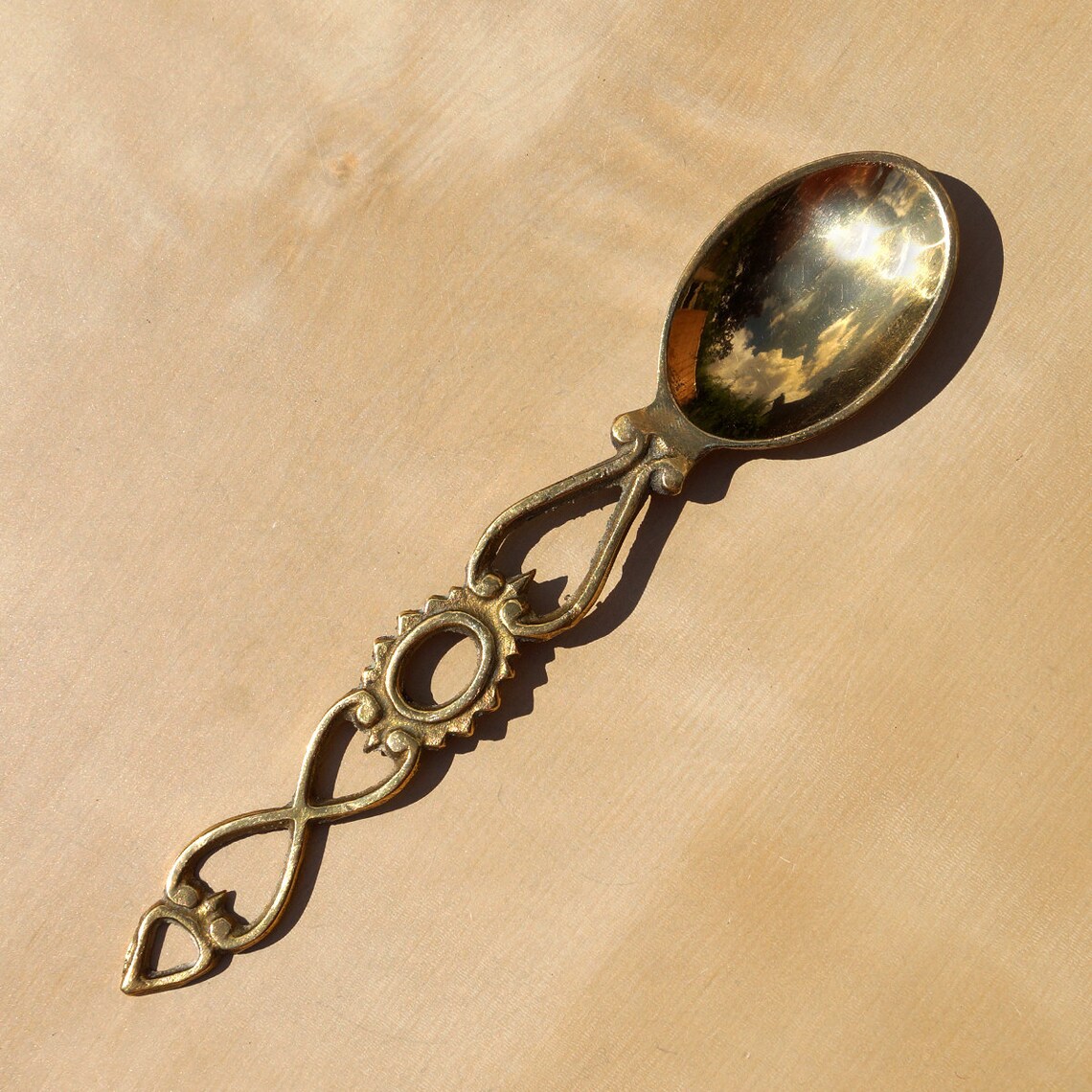 Brass Decorative Spoon Vintage Wall Decor / Hanging Etsy