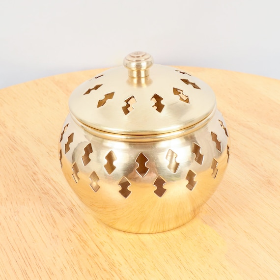 Topf / Wasserkocher / Teller / Schüssel / Aroma Teller || Kerzenständer/box || Vintage aus massivem Messing
