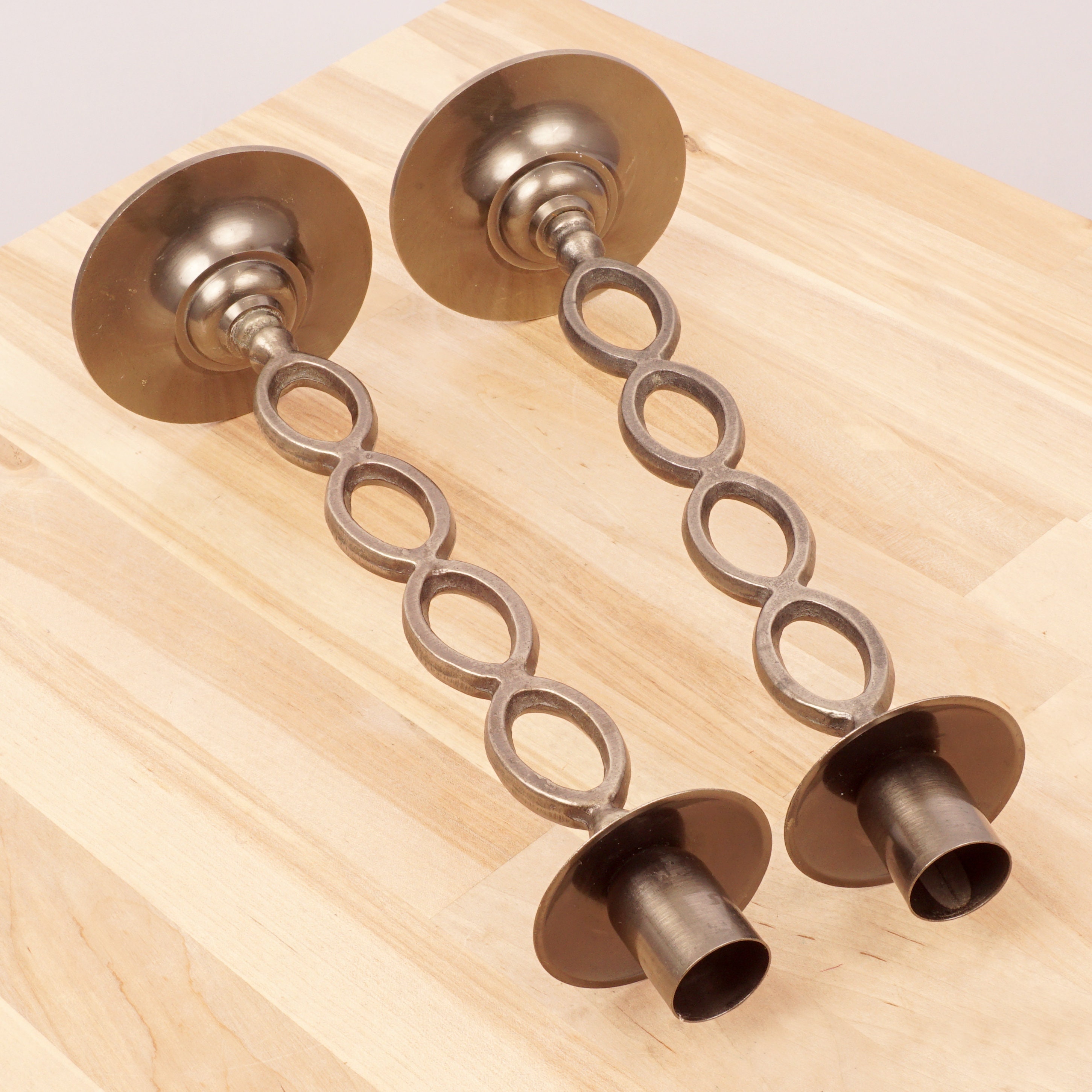 ヴィンテージ キャンドルホルダー / キャンドルスティック 2 個