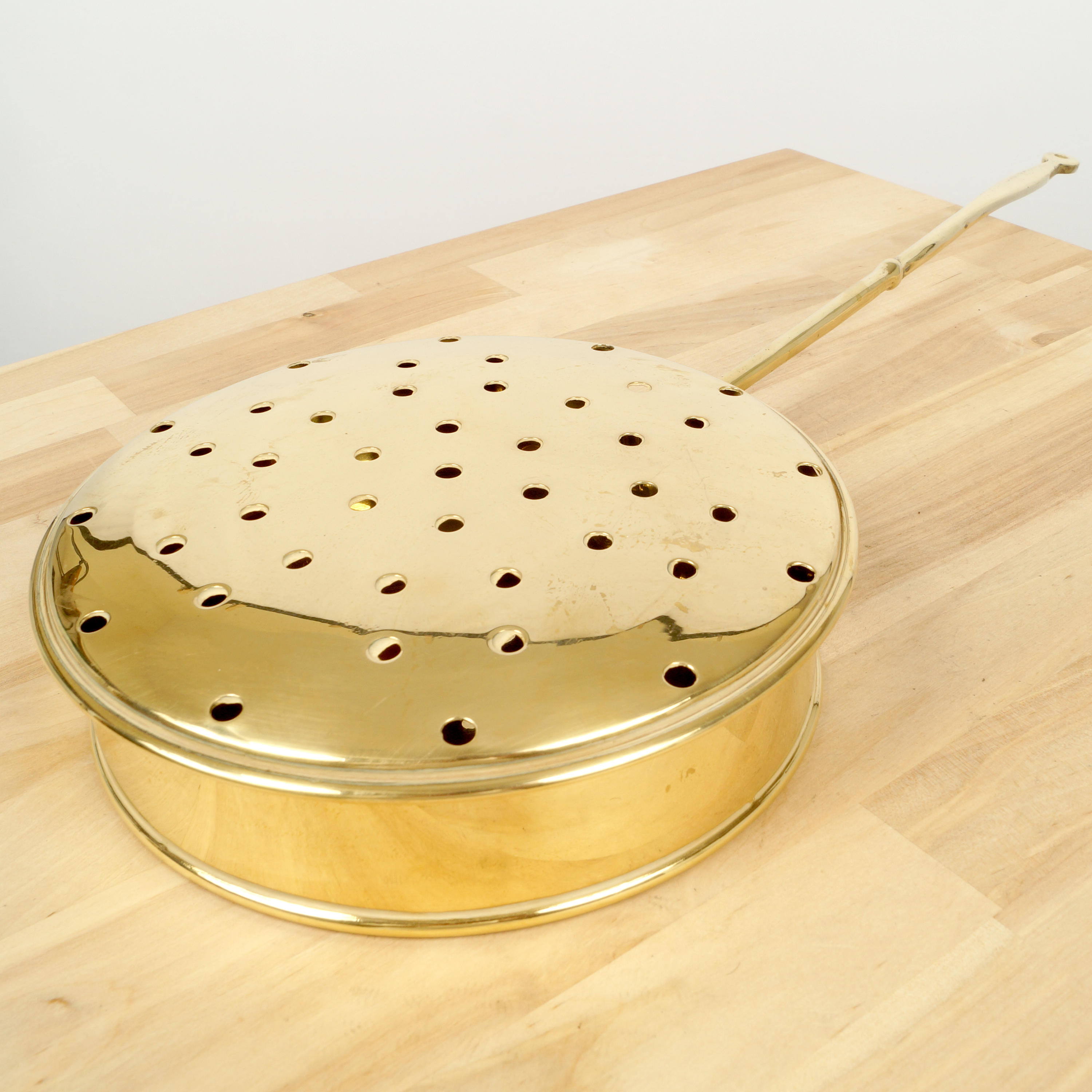 Bed Warmer Warming Pan Vintage Solid Brass Etsy