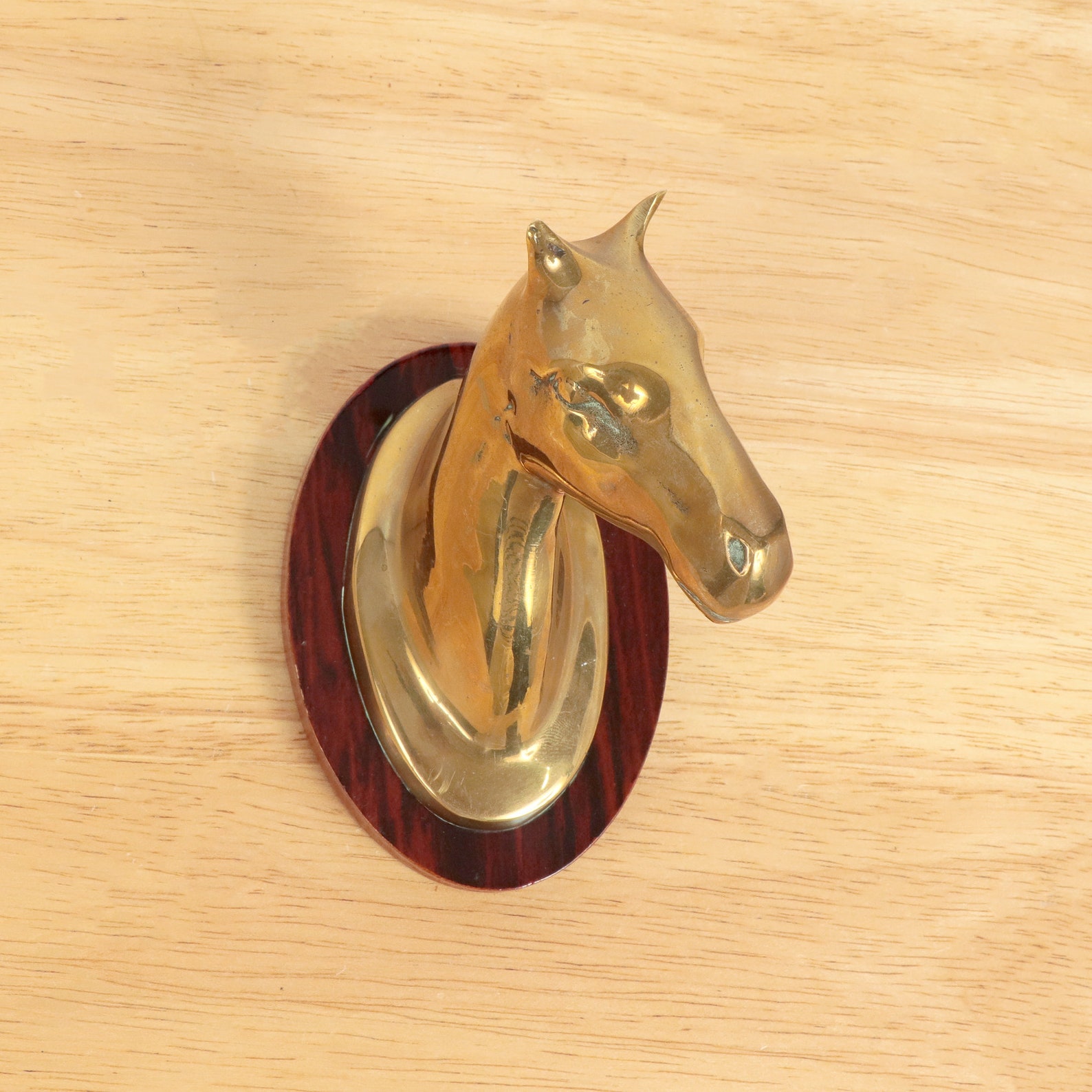 Horse Head Wall Hanging / Decor Vintage Solid Brass Etsy