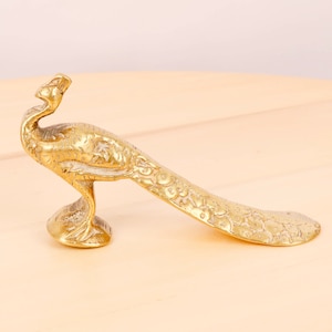 Peacock statue || Home decor || Bird statue || Vintage Solid Brass