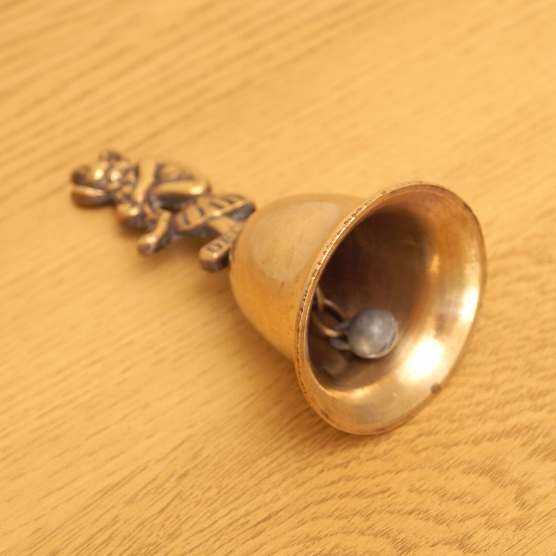 Vintage brass large desk bell vintage solid brass high Etsy