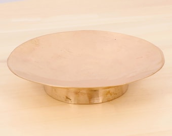 Handmade Hammered Copper Dish – Vintage Beaten Copper Bowl – Trinket or Jewelry Holder