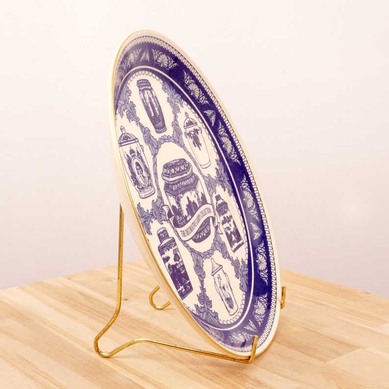 Ceramic plate Vintage The Decorative Caddy Collection Jar Collection Mason/'s England Made Especially for Ringtons Newcastle 1993