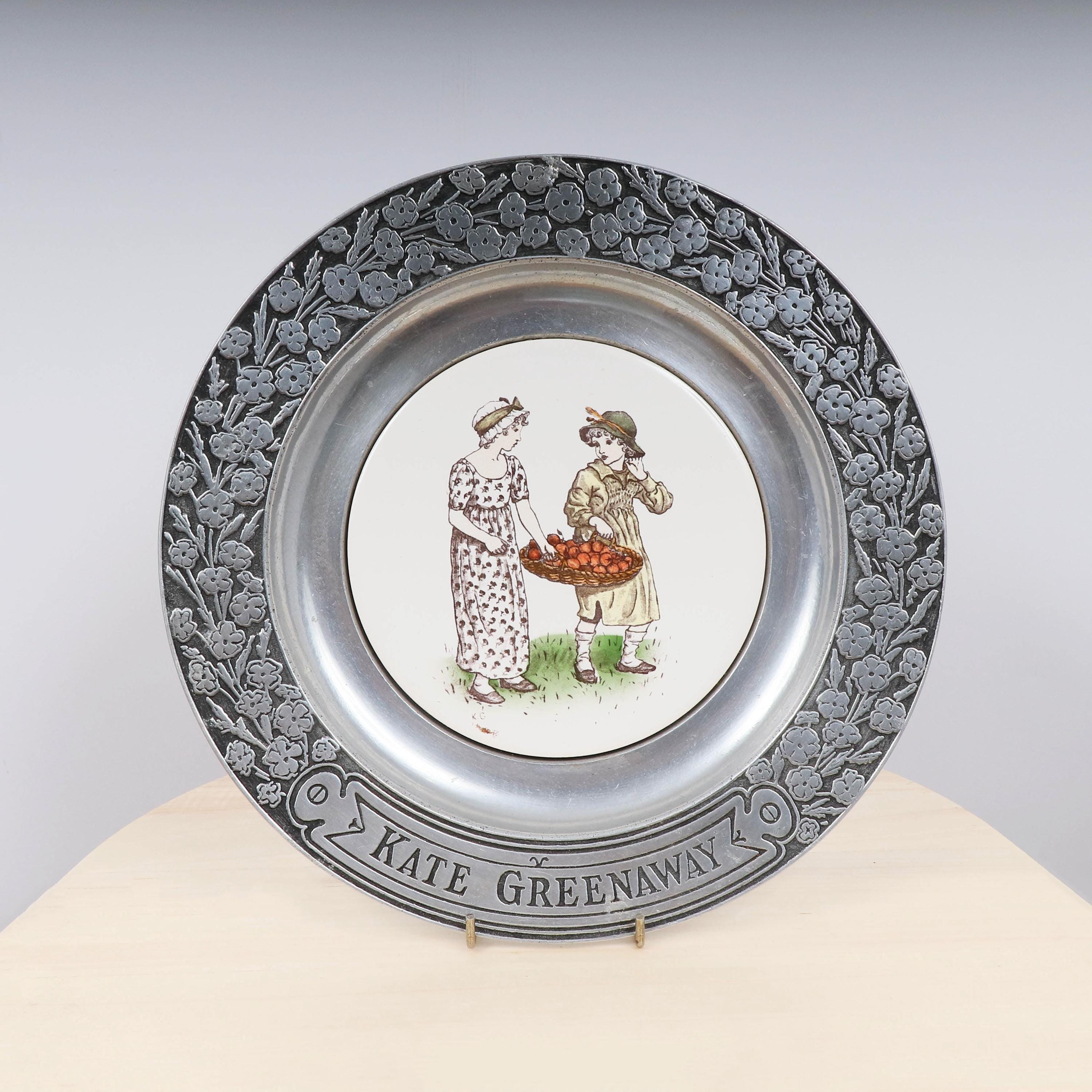 Kate Greenaway Pewter Plates - Etsy