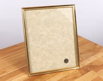 Rectangle picture / photo frame || Vintage Solid alloy, fabric and glass || Rectangle shape