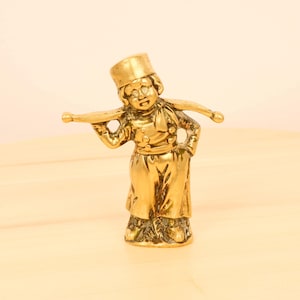 Water Boy figurine || Vintage Solid Brass Figurine Statue Sculpture