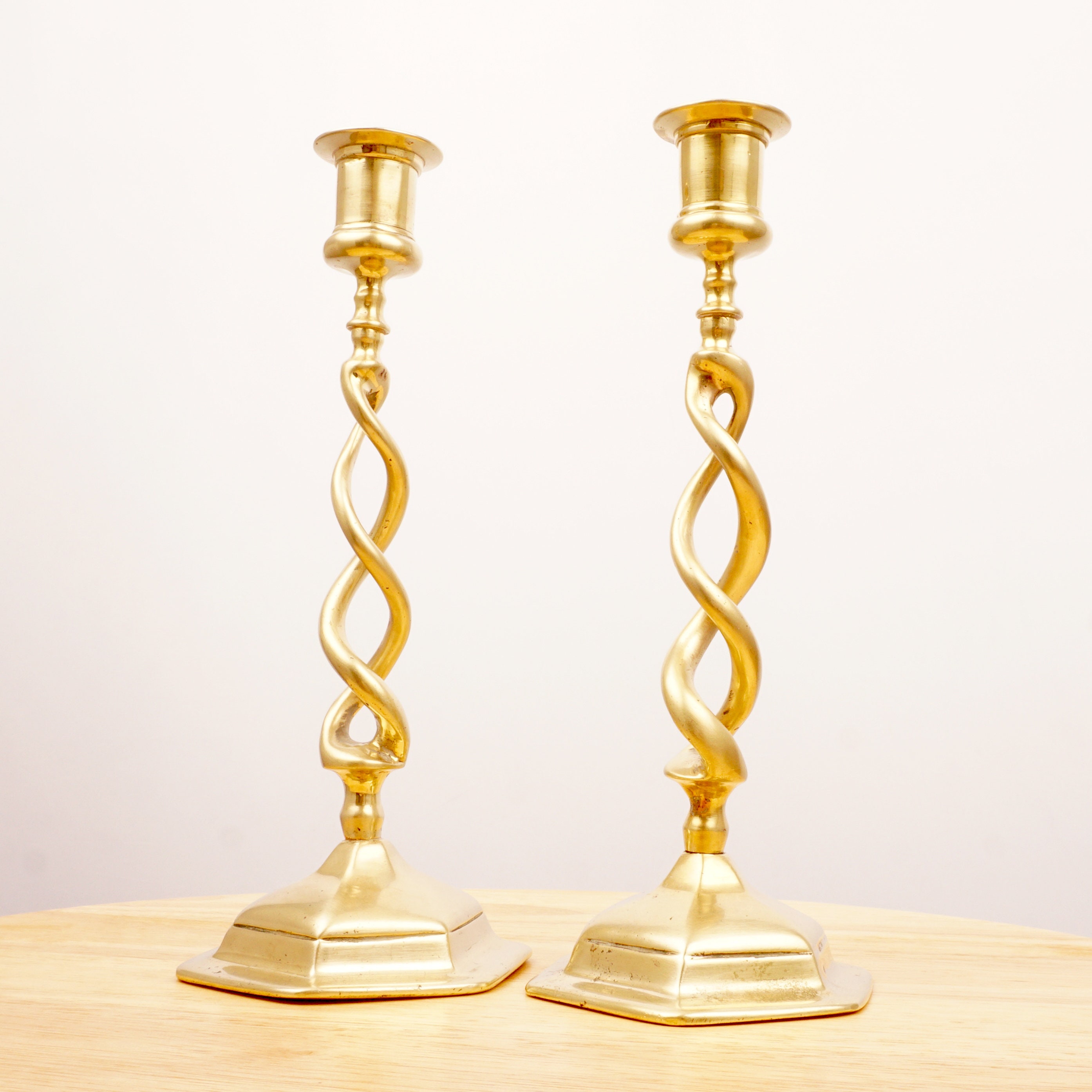 Antique Spiral Design Candle Holders / Candle Sticks set of Etsy