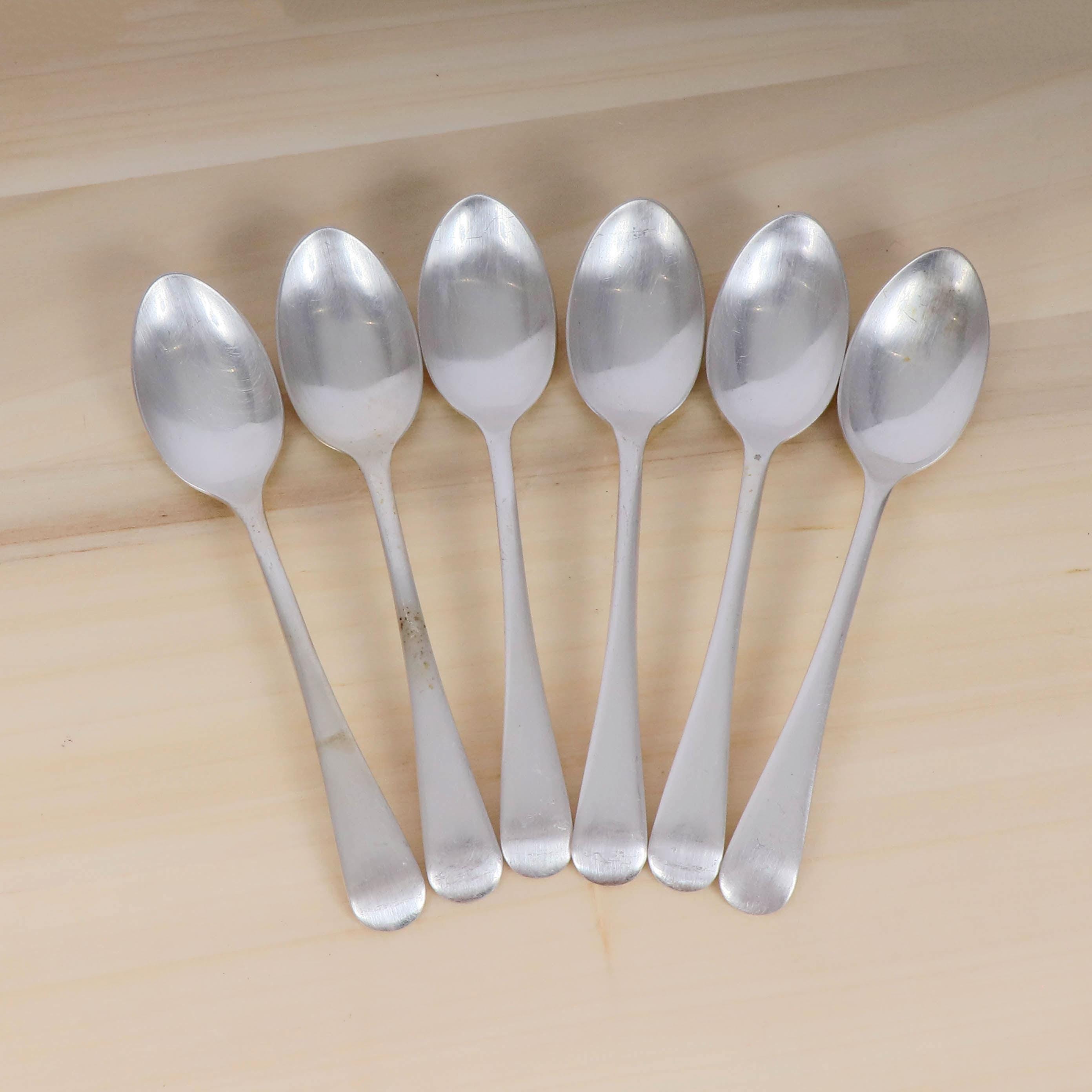 Saloon Table Silver スプーン 6本セット Vintage Silver-plated Table Spoon Set – 6 Pieces, EPNS With