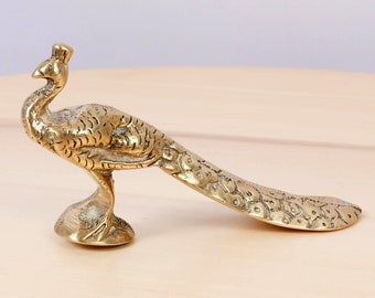 Peacock statue || Home decor || Bird statue || Vintage Solid Brass