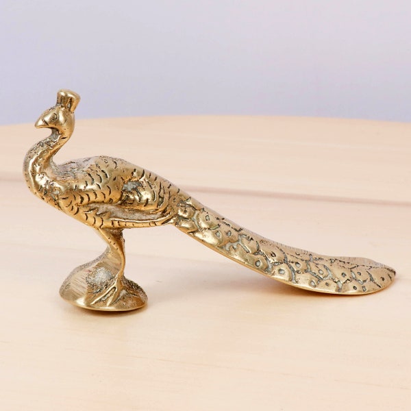 Peacock statue || Home decor || Bird statue || Vintage Solid Brass