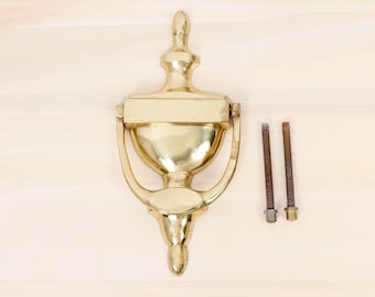 Batacchio per porta con viti – Ferramenta decorativa classica – Ottone massiccio vintage