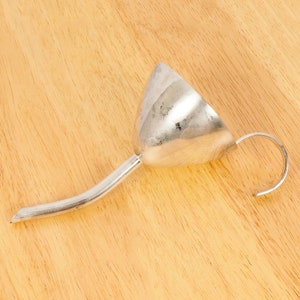 Silver plated Classic Wine Funne / Silver Decanter Funnel with an handle  || Vintage solid silver plated