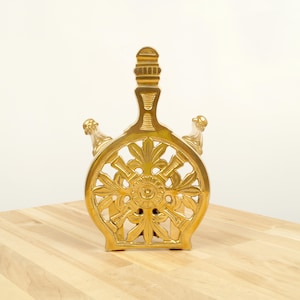 Trivet / kettle stand / tea pot stand / iron stand / plant pot stand || Vintage Solid Brass || Fireplace side stand
