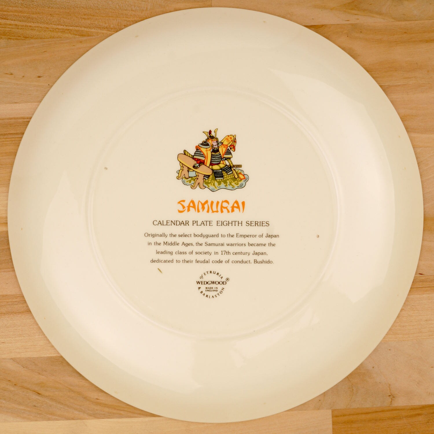 1978 Calendar Porcelain Decorative Plate by Wedgwood England