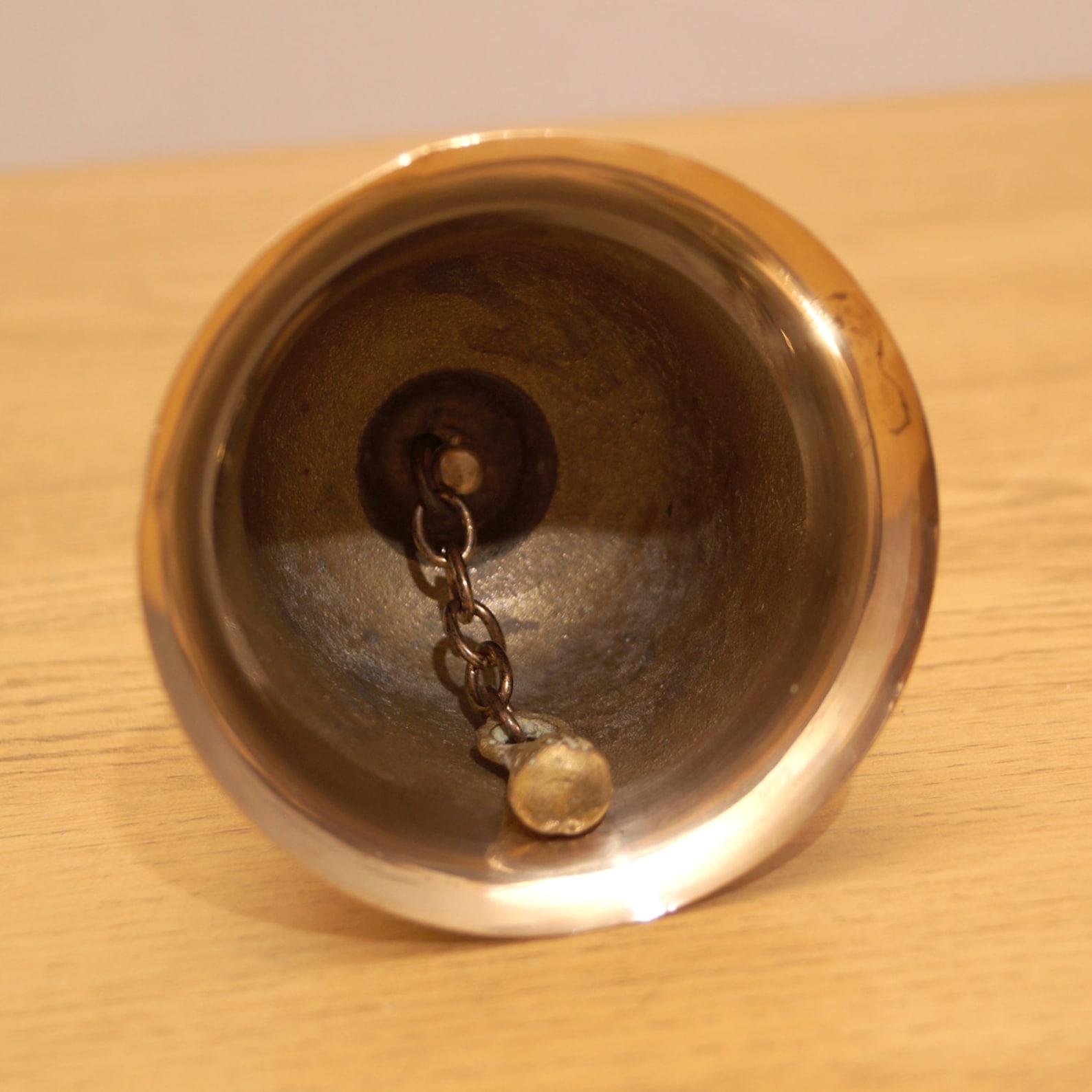 Vintage Solid Brass Desk Bell || Simple Design - Etsy