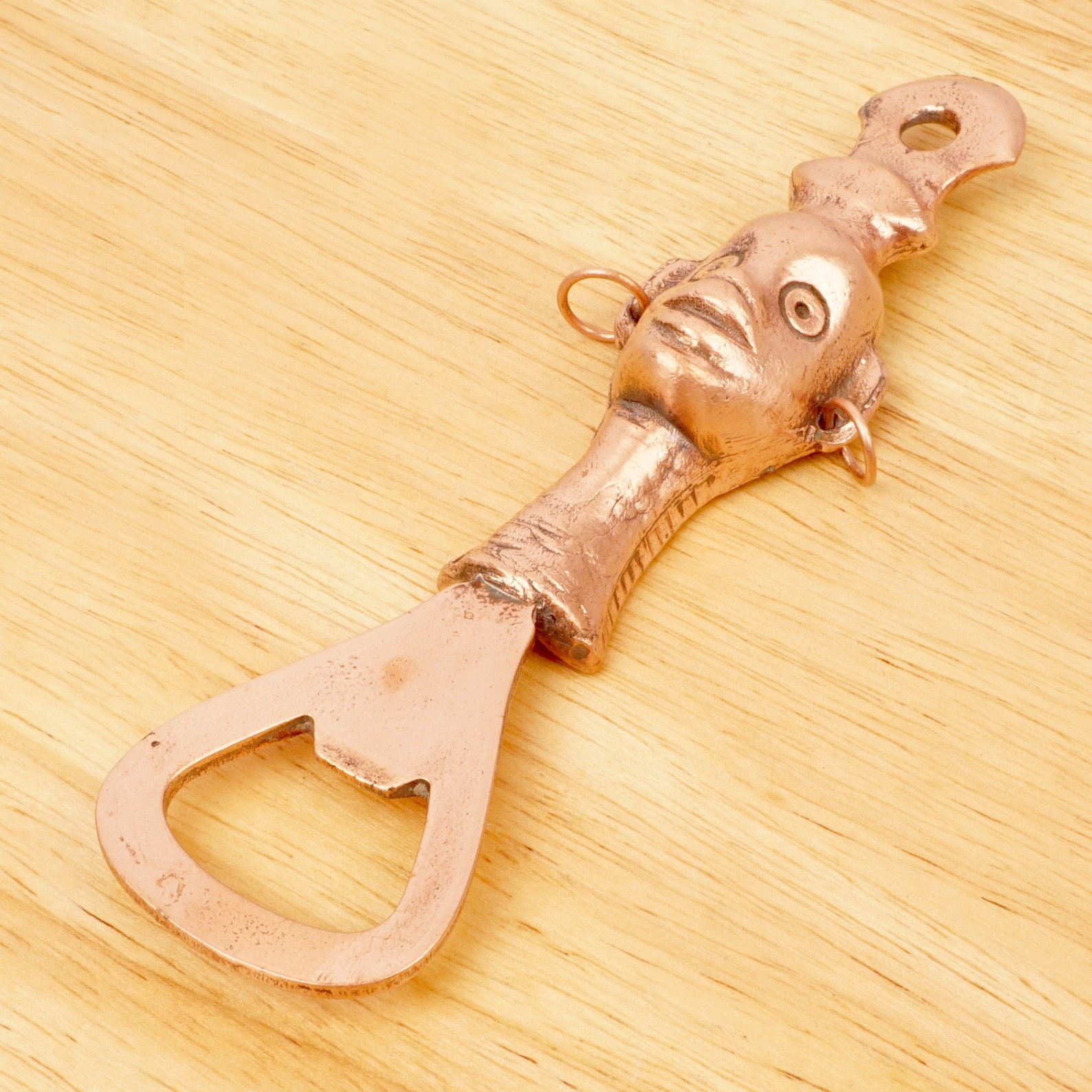 Bottle opener Vintage copper African portrait design Etsy