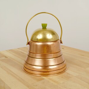 Ice Bucket or Biscuit Barrel / Cookie Jar || Vintage Solid Brass, Aluminium and copper