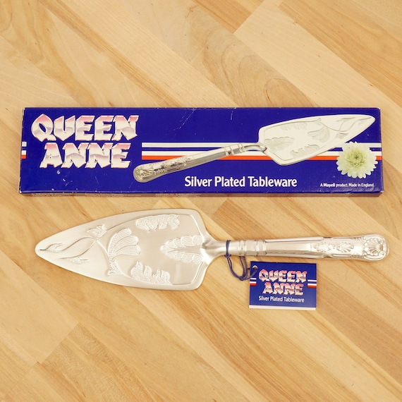 Unused Anne Queen Silver Plated Cake Slice Pie Spatula Etsy