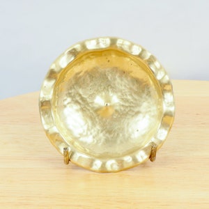 9 cm Plate / Small Tray / Ring dish / Pin tray || Vintage Solid brass Handmade || It has a cone shape bump in the middle of the item ||