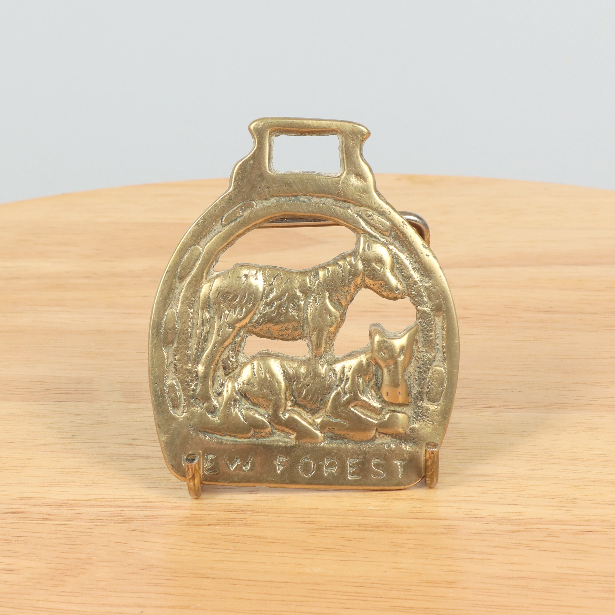 Solid Brass Horse Badge / Horse Brass / Tack Horse / foal Etsy