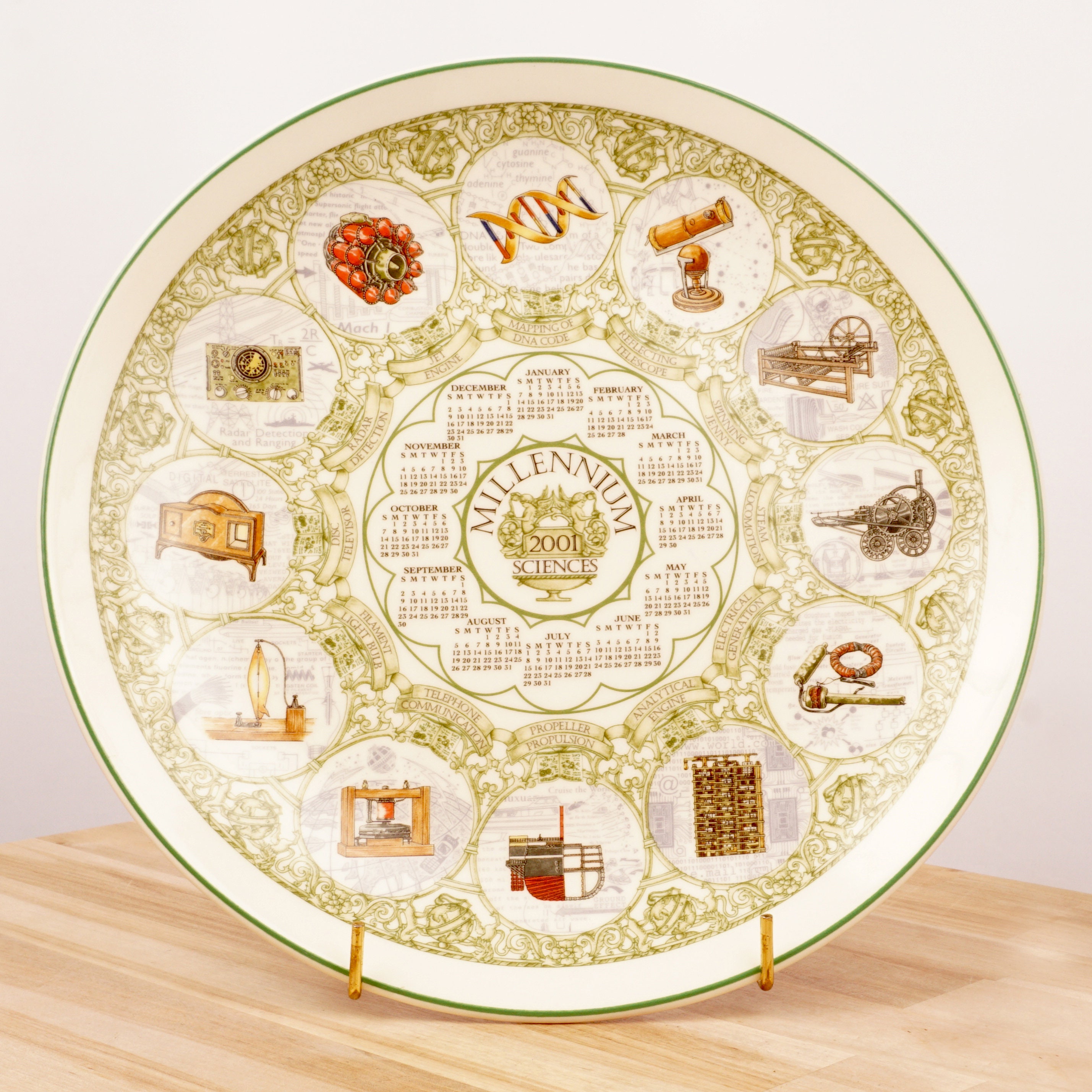　MILLENNIUM　CALENDAR PLATE 2001 il_fullxfull.1497184980_2gj3.jpg