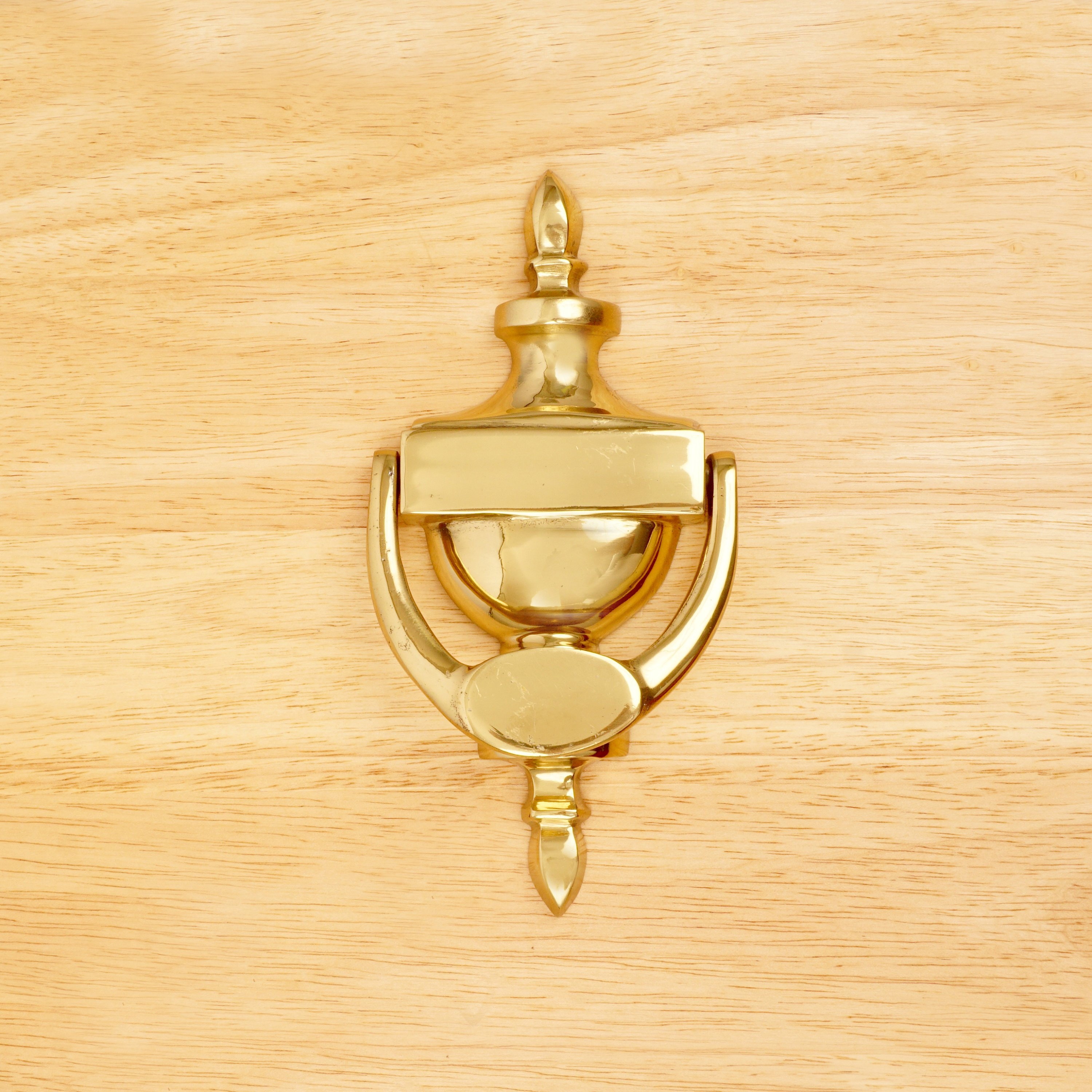 Door Knocker Simple Design Vintage Solid Brass Door Etsy