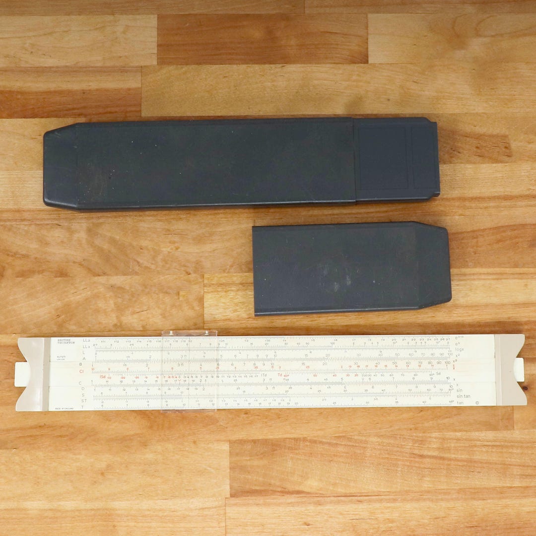 Sliding Ruler Math Slide Rulers || Mathematical Calculations || British Thornton || Modern ...