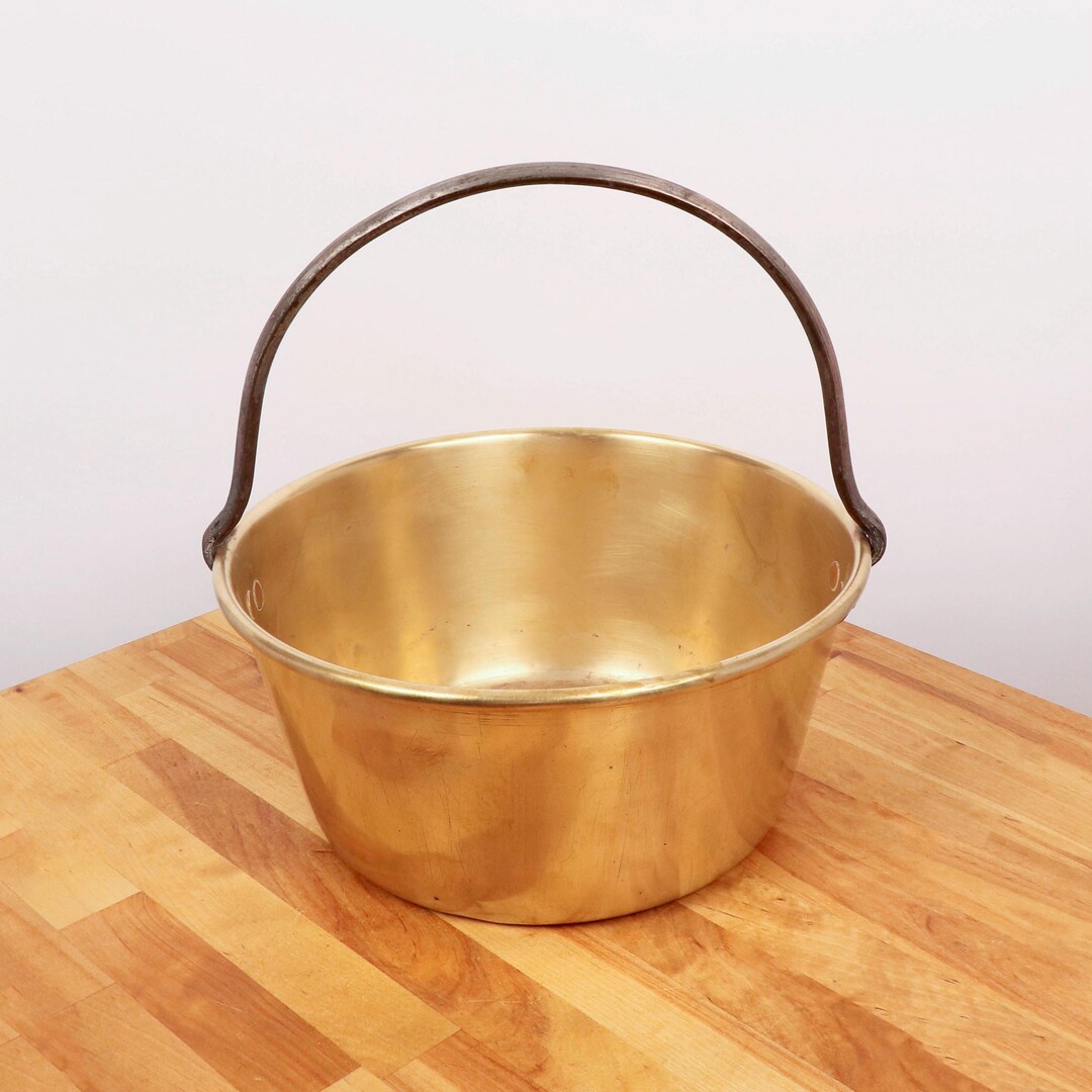 Pot / Cauldron / Container / Bowl || Vintage Solid Brass Fire Place ...