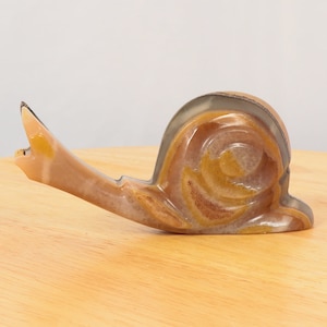 Snail / Slug figurine || Vintage Solid Stone Onyx Marble || Novelty Stone shop || Marina di massa