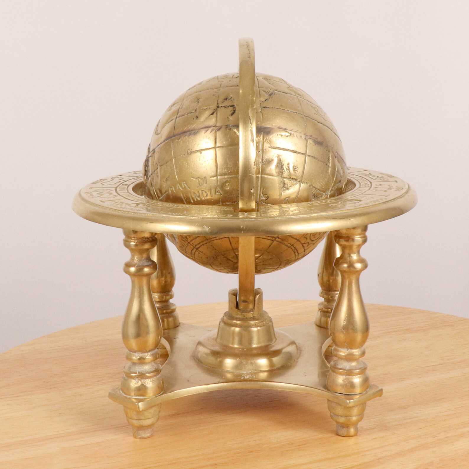 HEAVY Globe Detailed Horoscope / Calendar / World / Earth Etsy