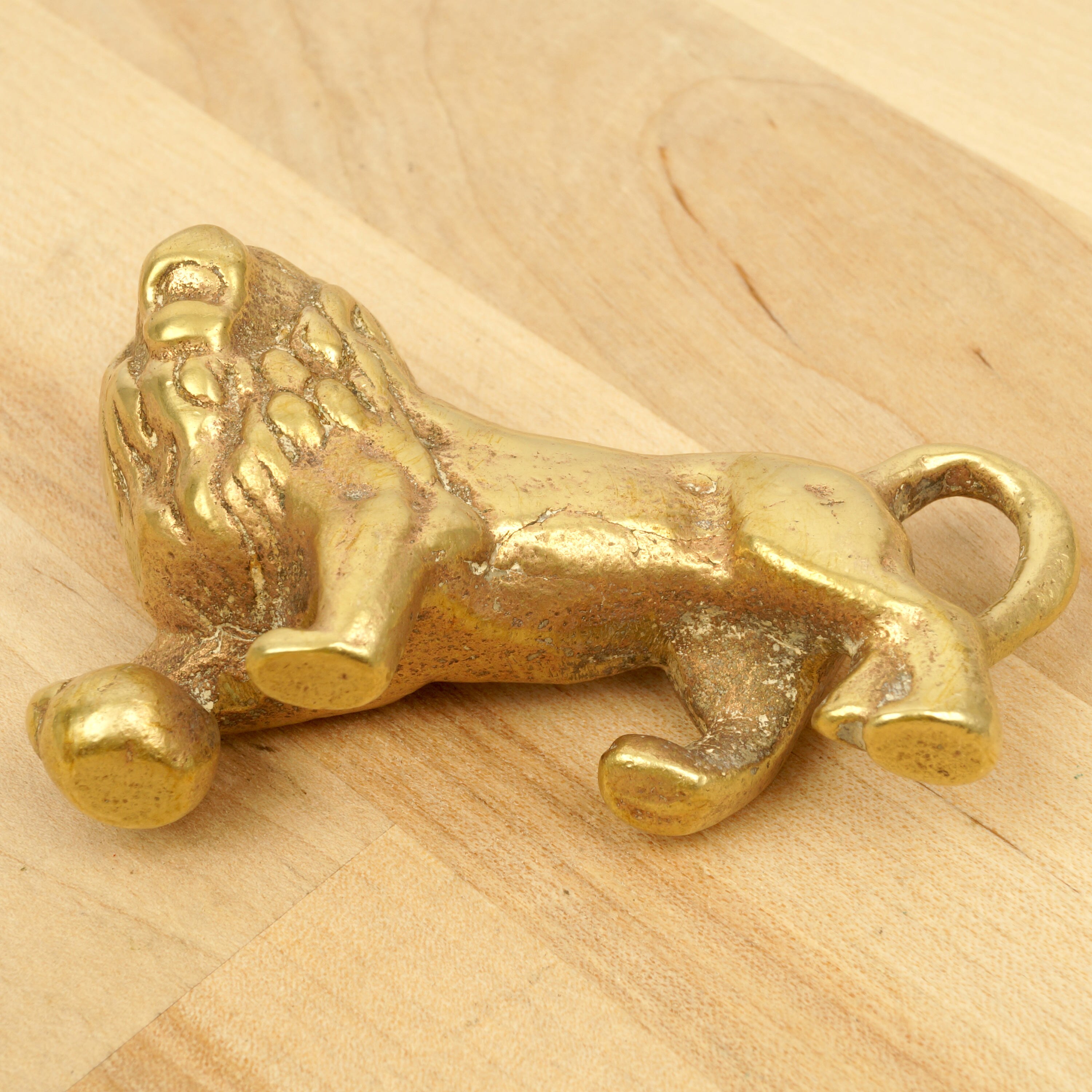 Lion Sculpture / Statue || Vintage Solid Brass || Metal Alloy Figurine ...