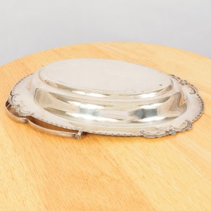 Vintage silver plated dish / tray with handle / server Marked APEX E.P.N.S Made in England image 9