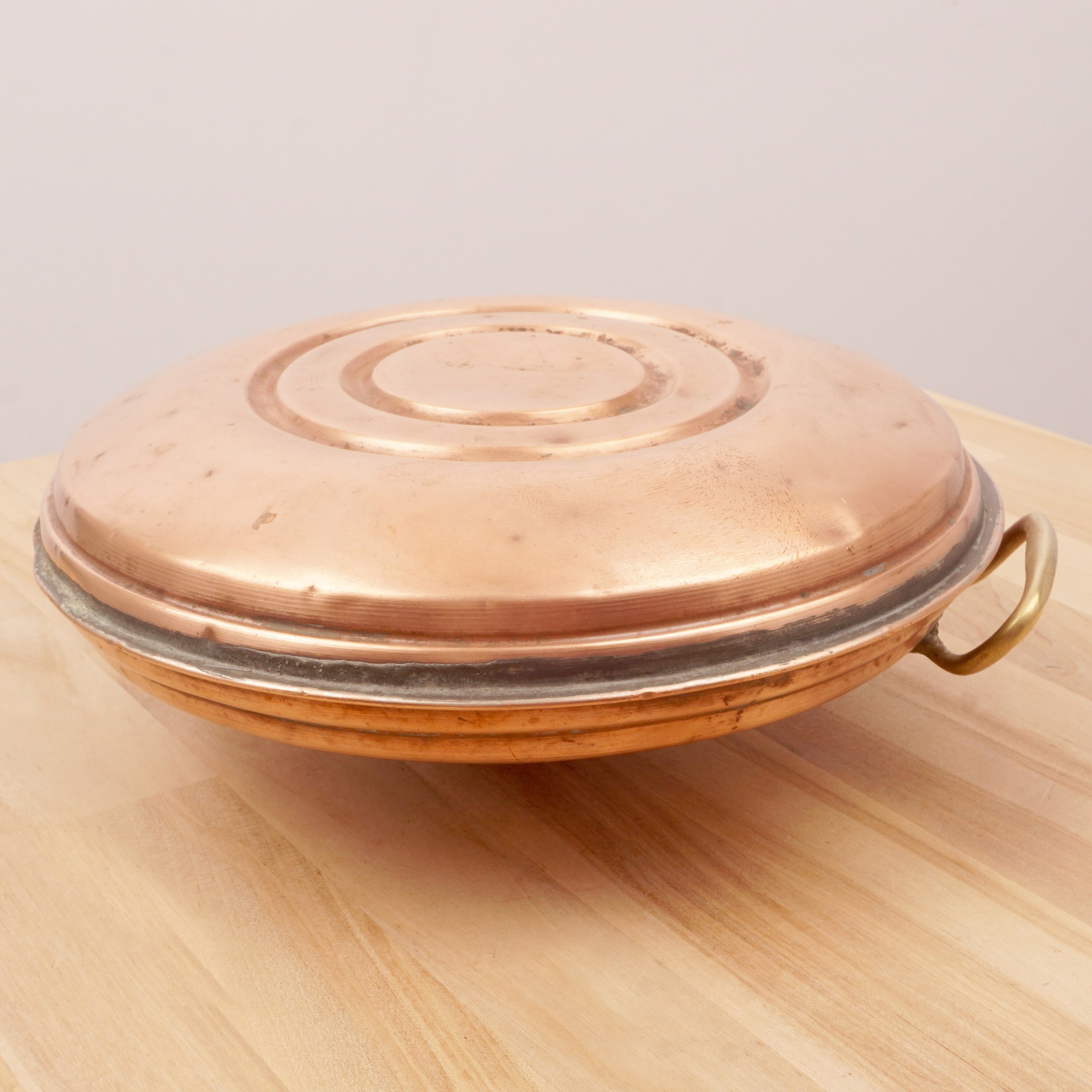 Antique Hot Water Bottle Copper and Brass Bottle With a Etsy