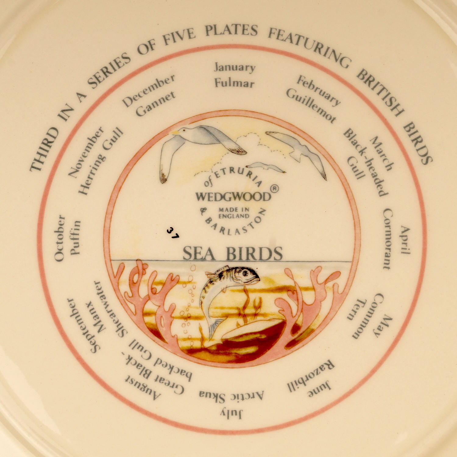 1988 Calendar Porcelain Decorative Plate Wedgwood England Etsy