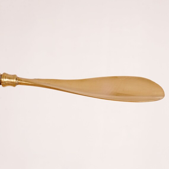Folkestone shoehorn || Vintage solid brass shoeho… - image 9
