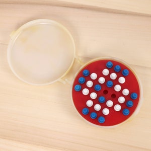Vintage Chinese Checkers || Miniplay Halma Jumbo || Plastic container