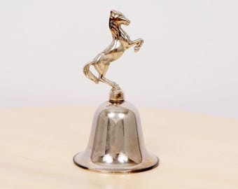 5インチアンティーク真鍮製馬鈴、乗馬用装飾、馬好きの方へのギフト