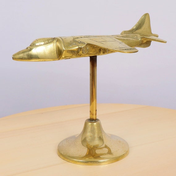 ヴィンテージ真鍮 飛行機模型 スタンドタイプ