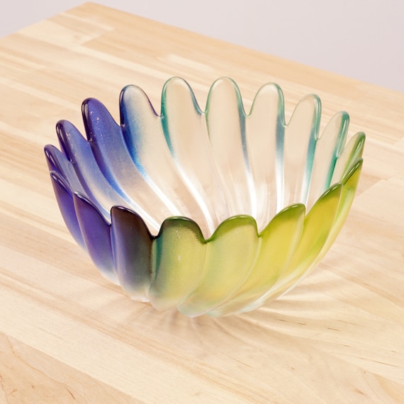 Glass Bowl / Tray || Original Walther Glas || Collection